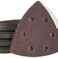Schleifpapier Dreieckschleifer, Mix-Pack Korn, 30 Stück, Schleifpapier mit Klett-Rückseite, Deltaschleifer, Schleifdreiecke 93x93x93, Grob Schleifen Set