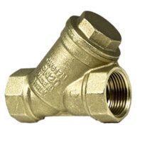 1'' [DN 25] Schmutzfänger für Hauswasser-, Heizungs- und Druckluftanlagen, hochwertiger Filter mit Edelstahlsieb und Messingausführung