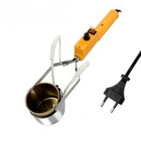 Tragbarer Bleischmelztopf zum Schmelzen von Zinn, Blei, Kleber und Wachs mit Temperaturbereich von 150 bis 450 °C und schnellem Aufheizen in 3 bis 8 Minuten.