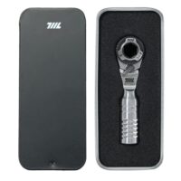 Miniatur-Ratschenschlüssel TG, 1/4 Zoll EDC Ratschenschlüssel für enge Räume, Edelstahl, doppelseitige Bits