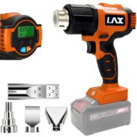 Akku Heißluftfön für 18V Eihell Batterie, 50-550°C Manuelle Heißluftpistole mit LCD-Display und Luftkontrolle für DIY, Basteln und Abziehen