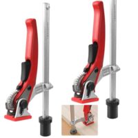 Ganzstahl-Tischzwinge mit Hebelgriff, 20mm Spannelement, 160mm Spannbereich, kompatibel mit Werkbänken und CNC-Maschinen