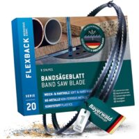 Bayerwald Werkzeugstahl Bandsägeblatt - 1400 x 6 x 0.36 x 14 für Holz, NE-Metalle, Kunststoff und dünne Bleche