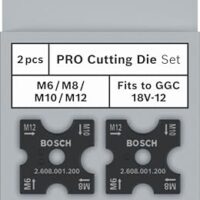 Bosch 2x PRO Schneidebacken Set, M6, M8, M10, M12 für Stahl, Edelstahl, 81 x 55 mm