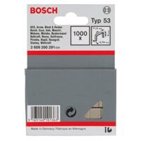 Bosch Professional 2609200291 Tackerklemmen, 1000 Stück, 11,4/4 mm, Typ 5, hochwertige Klemmen für Heimwerkerarbeiten
