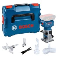 Bosch Professional 18V System Akku-Kantenfrase mit Parallelanschluss, Saugadapter, Rollenführung und mehr - Ideal für Profis und Einsteiger