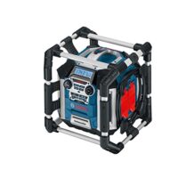 Bosch Professional GML 50 Akku-Baustellenradio mit Ladefunktion, 50 Watt Nennleistung, USB, SD, 2X Aux-In, Aux-Out, 12 V Steckdose