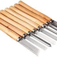 Qualitativ hochwertiger Drechselbeitelsatz mit 8 Teilen, poliert und geschliffen, für kreatives Handwerk und Profis