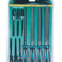 Hochwertiger Feilensatz mit 10 Teilen von Brüder Mannesmann für Heimwerker und Profis, inklusive Werkstattfeile und Schlüssselfeile, Härte 62-63 HRC, 10-jährige Garantie