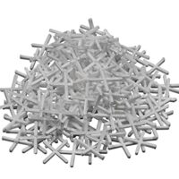 Fliesenkreuze aus robustem Kunststoff, weiße Fliesenzubehör für professionelle Fliesenverlegung, 2mm Abstandshalter, Fugenabstände, DIY-Projekte oder professionelle Fliesenleger