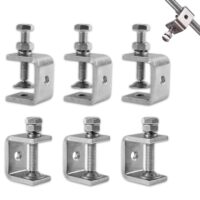 C Klemme, 6 Stück Zwingen, Fixierzange Einstellbar Klemmbereich, für Schweißen und Tischlerei, Autoreparatur