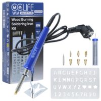 Lötkolben Set 60W, Lötspitzen, Lötset zum Löten und Heißschneiden in der Holzverarbeitung