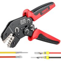 Hochwertige Crimpzange für Kabelcrimpen, ideal für Steckverbinder von JST, DuPont, AMP, Deutsch und Delphi