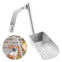 Dachrinnenschaufel Edelstahl zur Reinigung von Blättern und Schmutz in Dachrinne, Balkonrinnen und Dachrinnenfugen