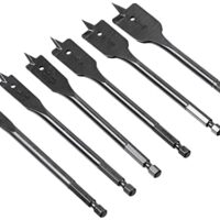 Denali 6-teiliges Spaten-Bit-Set für Holzbohren, Set enthält Bitgrößen von 10 mm bis 25 mm