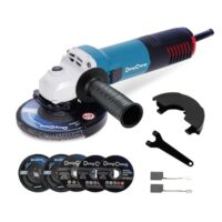 DongCheng Winkelschleifer 800W mit 125 mm Scheibe, 11.800 min-1 und Schnellverschlussabdeckung