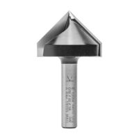 V-Nutfräser und Schriftenfräser ENT 12054, Schaft 8 mm, Durchmesser 32 mm, Hartmetall-Schnittblech, ideal für Metall, Holz und andere Werkstoffe