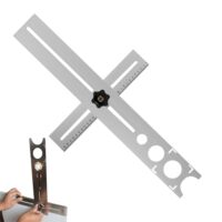 Einstellbarer Fliesen Lochsucher aus Edelstahl mit 25/40/45mm Messbereich für präzises Bohren von Löchern in Keramikfliesen