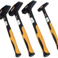 4-teiliger Hammer Satz aus Fiberglas mit Antivibrationsgriff, 100 g, 200 g, 500 g und 1000 g Gewicht