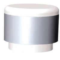 Ersatz-Aufsatz mit Metallring für Dreh-Spaltkeil und Spalthammer, Original Fiskars, Weiß/Silber