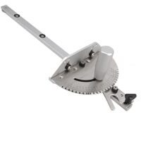 Tischsäge Gehrungslehre mit Lasermarkierungsskala, Präzisionsgehrungslehre und Aluminium Gehrungsanschlag für maximale Materialunterstützung