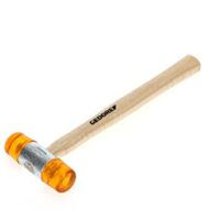 Plastikhammer mit austauschbaren Köpfen für verschiedene Anwendungen, Ø 32 mm, Robuster Stiel aus Esche