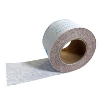 GZKTY Schleifpapier Rolle Körnung 400, weiß Beschichtetes Aluminiumoxid, trocken Schleifleinen 93mm x 12.5m für Feinschliff auf Holz, Metall und Lack