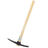 Gartenliebhaber nutzen die Galaflor Kreuzhacke 1,5 kg aus gehärtetem und geschmiedetem Stahl zum Schneiden von Wurzeln und Erde in harten, steinigen Böden.