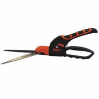 Hochwertige und robuste Rasenkantenschere aus dem Hause Garten Primus mit harte Verchromte Klinge und Anpassbarkeit des Schneidewinkels in 12 Stufen