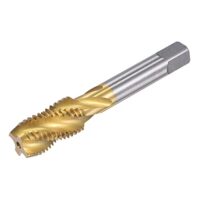 HSS-Gewindebohrer mit Spiralnut und Titanbeschichtung, M20x2.5, metrisch, ideal für Aluminium, Stahl, Bronze und Hartplastik