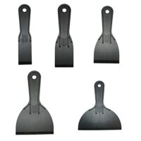 Glosoni 5-teiliges Kunststoff-Spachtel- und Farbspatel-Set - Spachteln, Reparieren, Dekale, Tapeten, Etikettenentfernung und Autolackierung