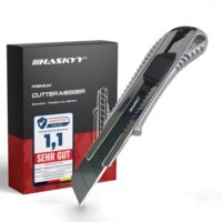 HASKYY Cutter Messer Universal, Profi SK5 Klinge, Cuttermesser, Teppichmesser mit Silberblatt, ideal für Heimwerkerprojekte und DIY-Aufgaben
