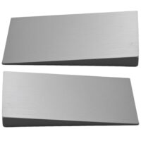 2 Stück Edelstahl Flanschkeil, Metallkeile korrosionsbeständig extrem stark langlebig Spreizflansche Dreieck Werkzeug Schweißkeil für Bauprojekte und Installationen