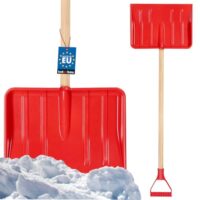 KOTARBAU Schneeschaufel für Kinder, kindersichere Holzstiel, 84 cm lang