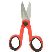 KS Tools 118.0013 Universalschere mit Edelstahl-Klingen und 2-Komponenten-Griff, ideal für verschiedene Anwendungen wie Schneiden, Spreizen oder Klemmen