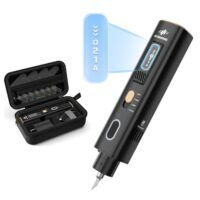 Professioneller Tragbarer Ultraschallschneider für 3D-Druck, 40 kHz Handgeführter Ultraschallschneider mit 40 Klingen für Leder, Holz, Kohlefaser, DIY, multifunktionales Schneiden