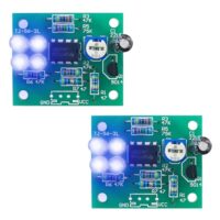 Bild von zwei LED-Lötsystemen LM358 Atem Licht Bausatz 2Stück mit Blinkenden Lichtern und elektronik-basierten Projekt-Kit-Boards für DIY-Elektronik-Fabrikation