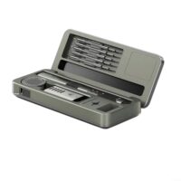 Smart Lötkolben Set mit mobiler Werkbank Aufbewahrungsbox, 100W Innenheizung, PD QC DC Power, CNC Aluminiumlegierung, ESD sicher, 2,4 cm Farbdisplay (HS-02B Standard)