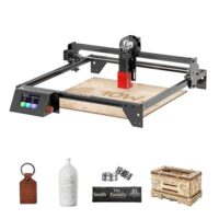 Lasergravierer für Holz, Metall, Acryl und Glas, 10.000 mm/min Geschwindigkeit, offline nutzbar, 0,06 mm Präzisionslaser