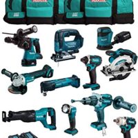Vollständiges MAKITA Kit für professionelle Heimwerker mit hochwertigen Werkzeugen und Batterien