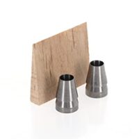 Sicherheitsverkeilung für Handsappies und Beile, 3-teilig (2x Ringkeil, 1x Holzkeil), Forstwerkzeug, silber