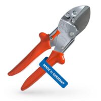 Hochwertige Amboss Gartenschere mit rostfreier Stahlklinge und Antihaftbeschichtung für das Schneiden von Holzarten wie Buche und Esche