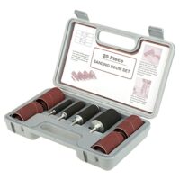 Oszillierender Schleifer, Spindelschleifer, Trommel, 20-teiliges Werkzeug-Set mit Koffer für Bohrmaschine