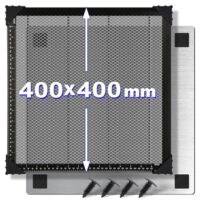 Hochwertiger Wabentisch für Lasergraviermaschinen, Aluminiumplatte und Metallrahmen, effektive Absorption und Ablenkung von Laser und Abfall, schützt Graviermaschine und Werkstücke vor Verkohlen oder Vergilben