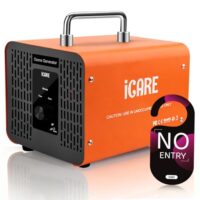 Ozongerät mit 120 Minuten Timer für Geruchskiller, effektive Reinigung von Wohnraum, Auto und Haustiergerüchen