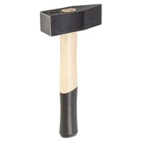 Hochwertiger Steinspalthammer mit Eschenstiel und ovalem Loch, ideal für Hartgestein-Bearbeitung