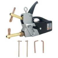 Professionelle tragbare elektrische Punktschweißmaschine mit 3 austauschbaren Schweißelektrodenarmen, Elektrische einphasige Handschweißpistole für Blechschweißen