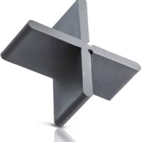 Hochwertige Fugenkreuze für Terrassenplatten aus 100% recyceltem Kunststoff, witterungsbeständig und mit Sollbruchstelle als T-Stück verwendbar.