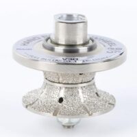 Raizi V30 30mm Vakuumlöten Diamant Handprofilierrad M14 für Granit-Arbeitsplatte mit vakuumgelöteter Diamant-Technologie und Nylonführung