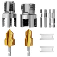 Rohrgewindebohrer Set, hochwertige Materialien aus gehartetem Kohlenstoffstahl, hitzebeständig und deformierbar, ideal für PPR-, PVC-, Kunststoff- und MPP-Rohre